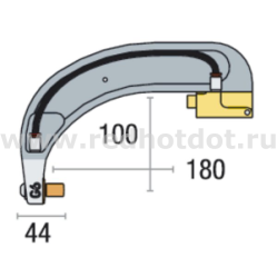 Плечо G6 изолированное 100х180 мм для сварочных клещей 8 бар / 550 даН